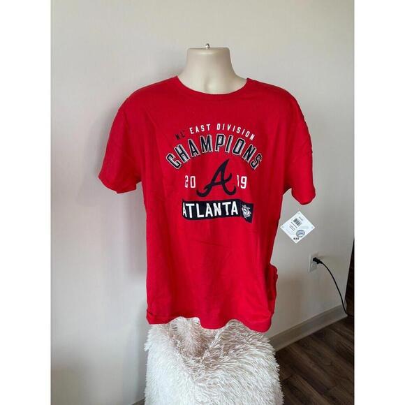 MAJESTIC‎ ATLANTA BRAVES 2019 NL CHAMPS   MENS T SHIRT XL  NEW WITH TAGS - Picture 1 of 3